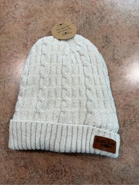 Britt's Knits Cream Cable Knit Beanie